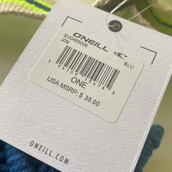 NEW O’Neill Joni Blue Crochet Fanny Pack Travel Waist Bag - Picture 4 of 11